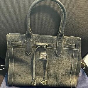 Dooney & Bourke Pebbled Leather Tassel Tote